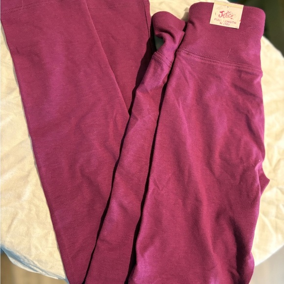 Justice Pink Leggings Soft Stretchy Bottoms - Picture 1 of 8